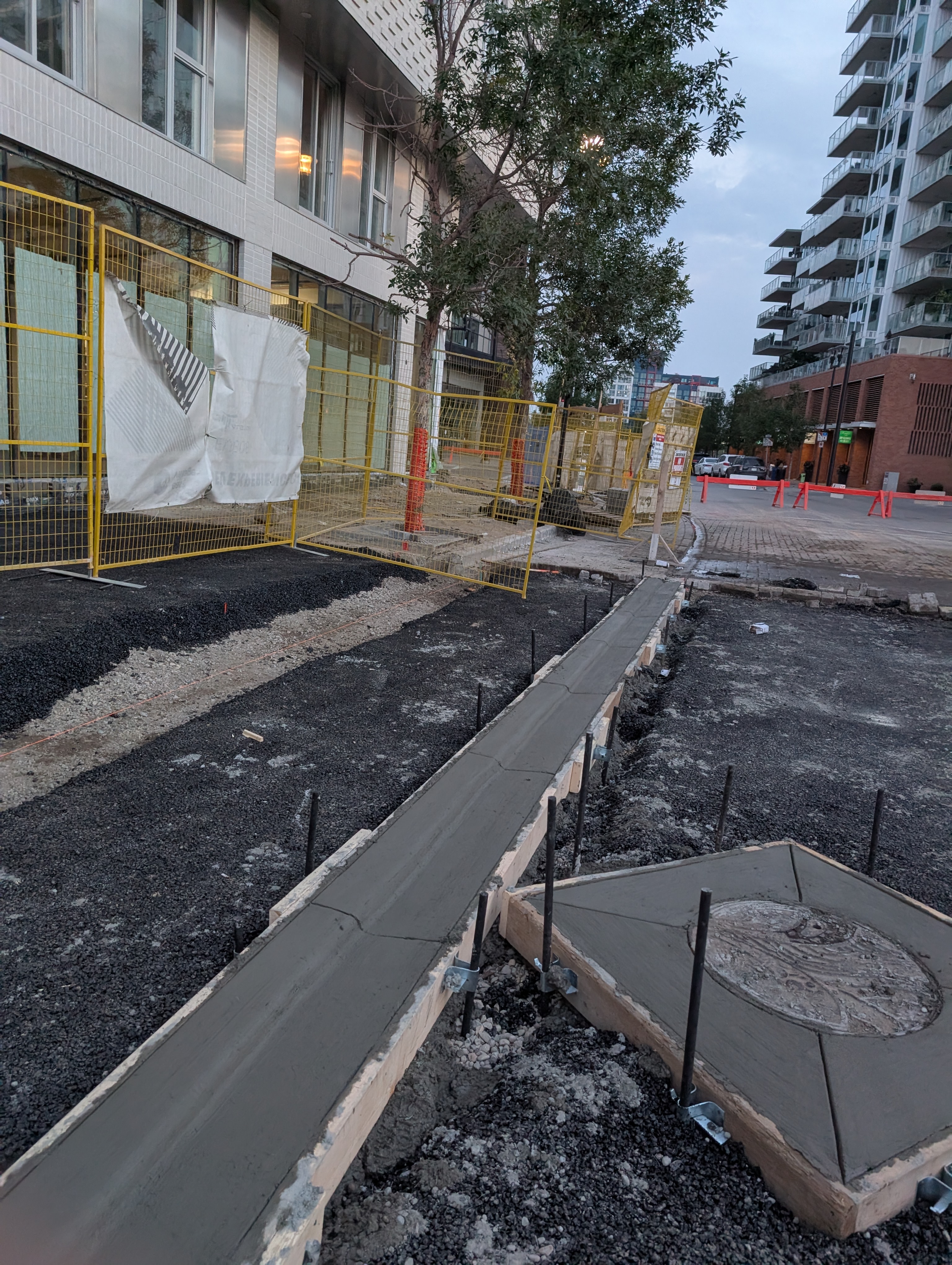 Rolling Concrete Curb